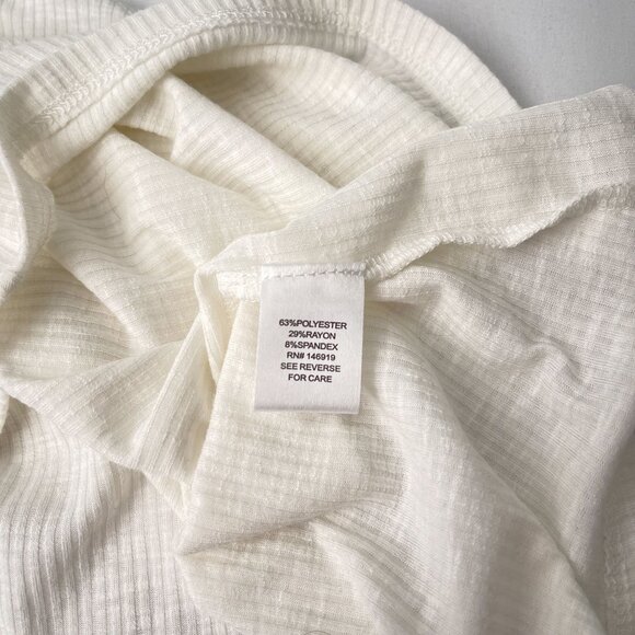 Freshman Rib Racerback Halter Tank Top Lightweight Sleeveless Gauze White Small - Picture 6 of 10